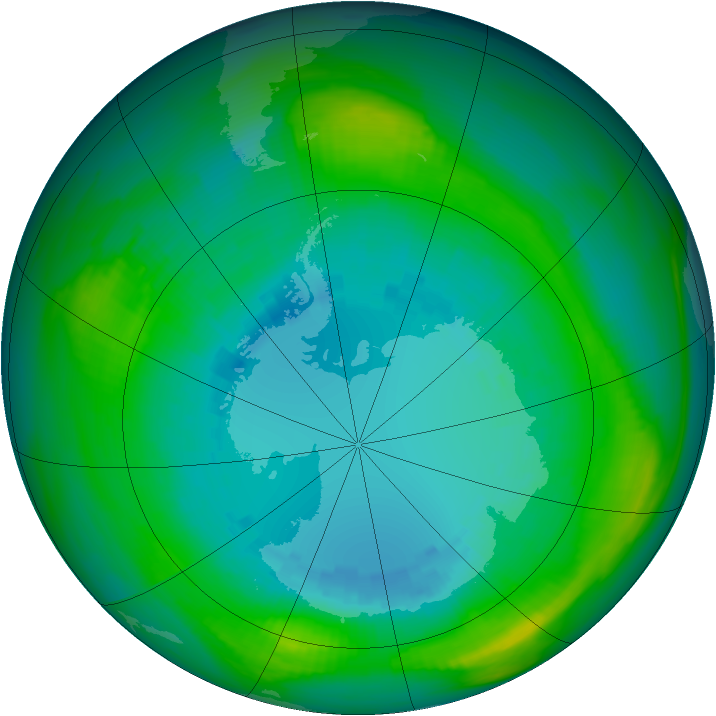 Ozone Map 1980-08-25